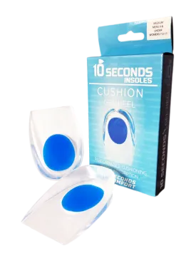 10 Seconds ® Cushion Insoles | Gel Heel Cups