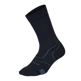 2XU - Vectr Cushion Crew Socks - Black/Titanium