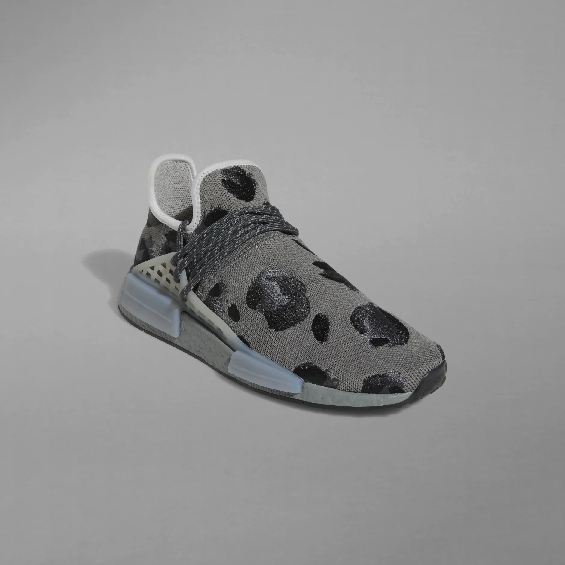 Adidas Men's HU NMD Animal Print Shoes - Ash / Mgh Solid Grey / Core Black