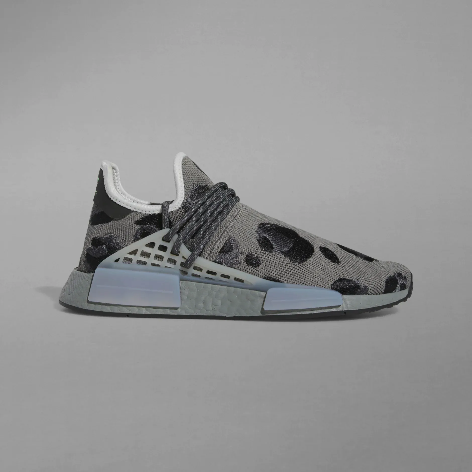 Adidas Men's HU NMD Animal Print Shoes - Ash / Mgh Solid Grey / Core Black