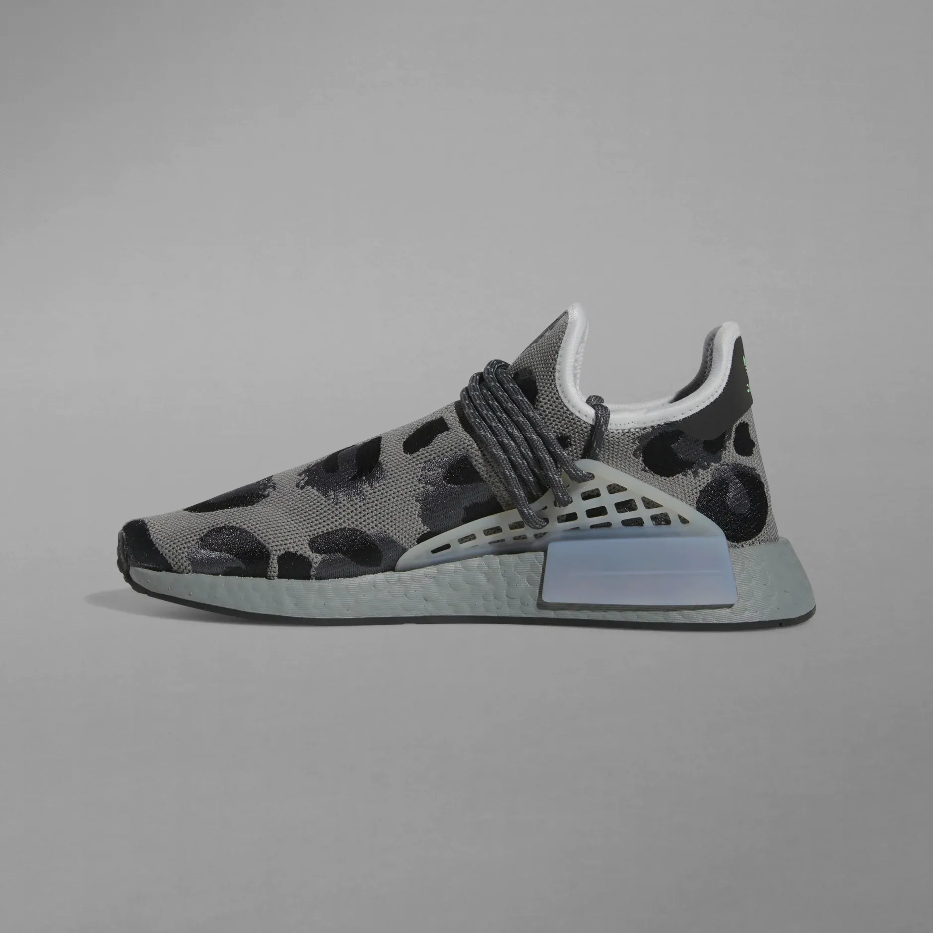 Adidas Men's HU NMD Animal Print Shoes - Ash / Mgh Solid Grey / Core Black