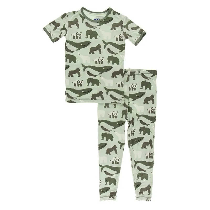 Aloe Endangered Species Short Sleeve Pajama Set