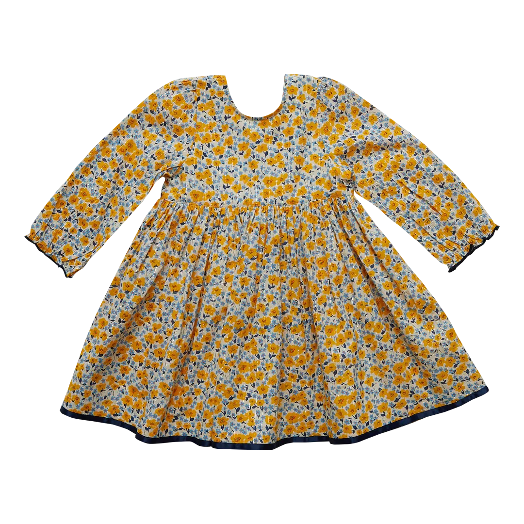 Amma Dress - Golden Daisy Ditsy Floral