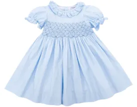 Baby Blue Triple Collar Organic Dress