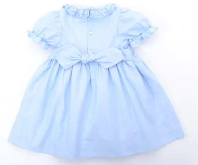 Baby Blue Triple Collar Organic Dress