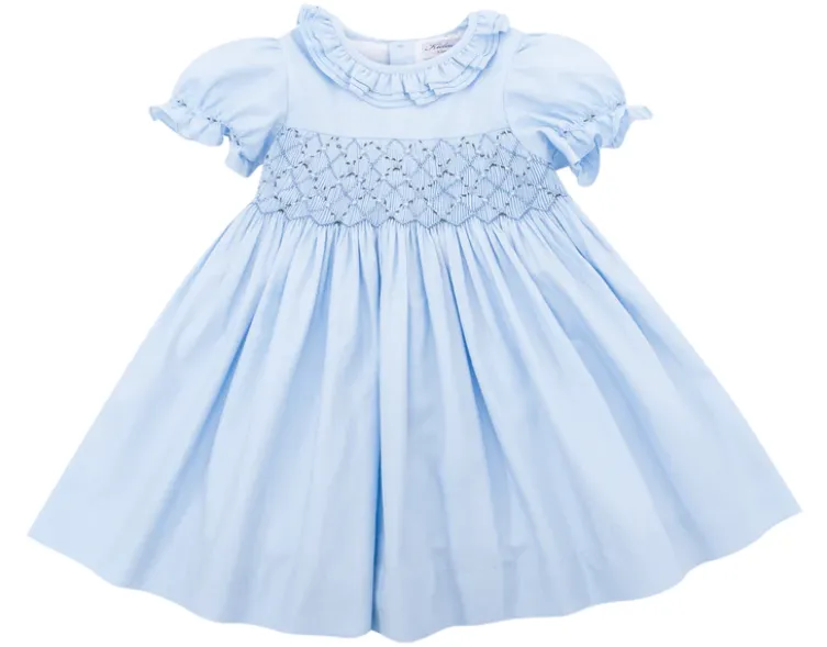 Baby Blue Triple Collar Organic Dress