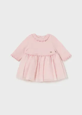 Baby Rose Glitter Tulle Dress - Select Size