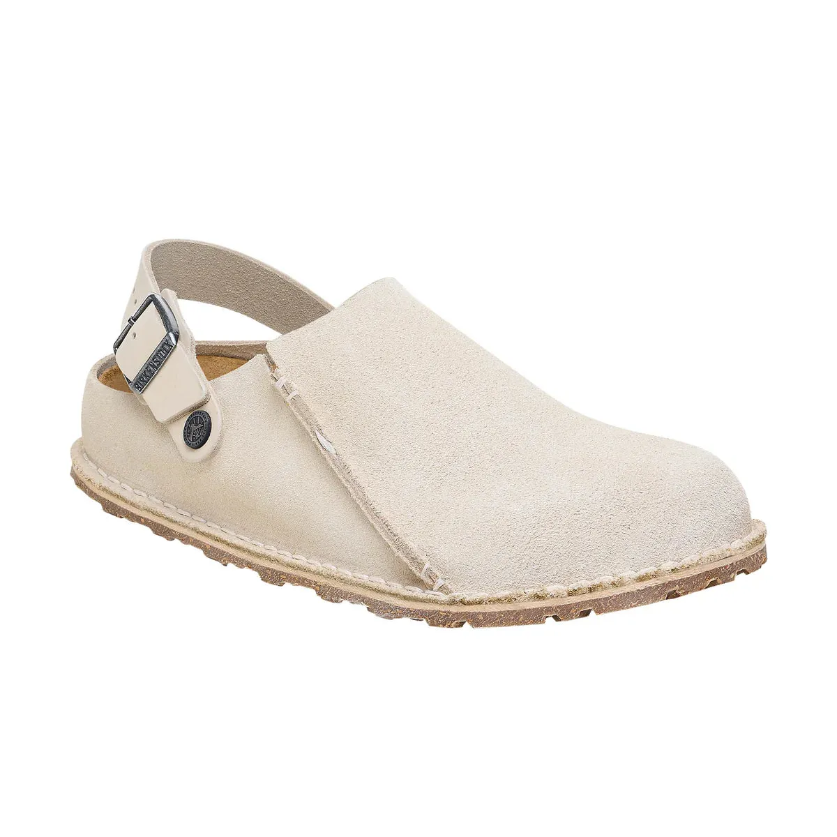 Birkenstock Lutry in Eggshell Suede