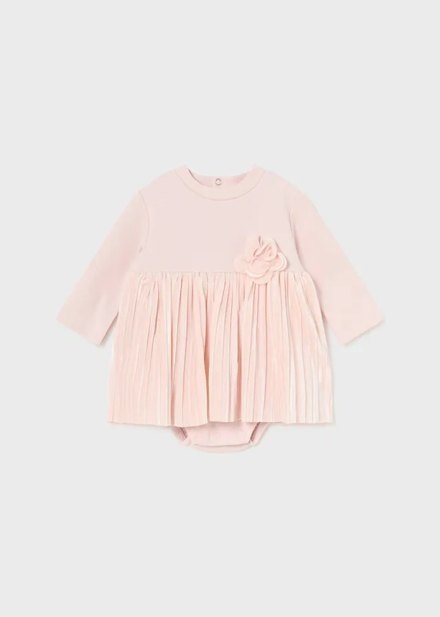 Blush Pleated Dress - Select Size