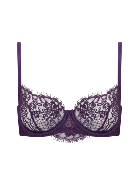 Coco De Mer Hera Balcony Bra in Violet