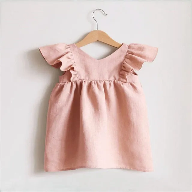 Cotton Baby Dresses Cute Summer Girls Clothes Princess Dress 1st Birthday Party For 0-3Years Girl Infant toddler Girls Clothing