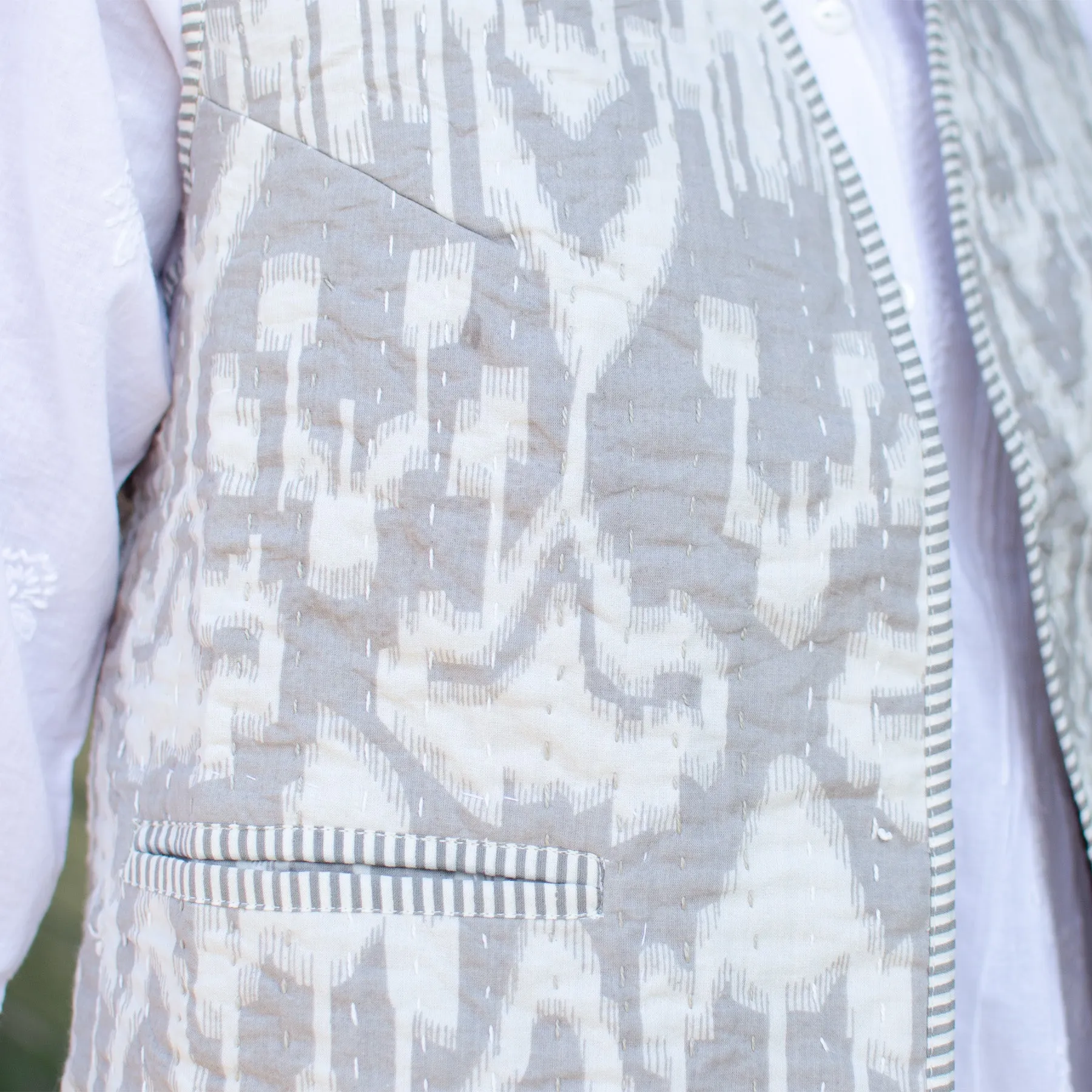 Cotton Kantha Waistcoat