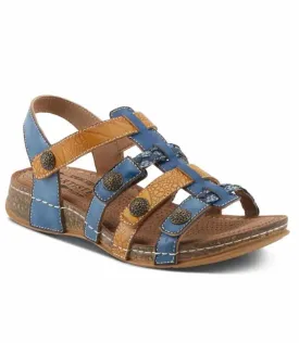 Delila in Blue Multi Leather by L Artiste