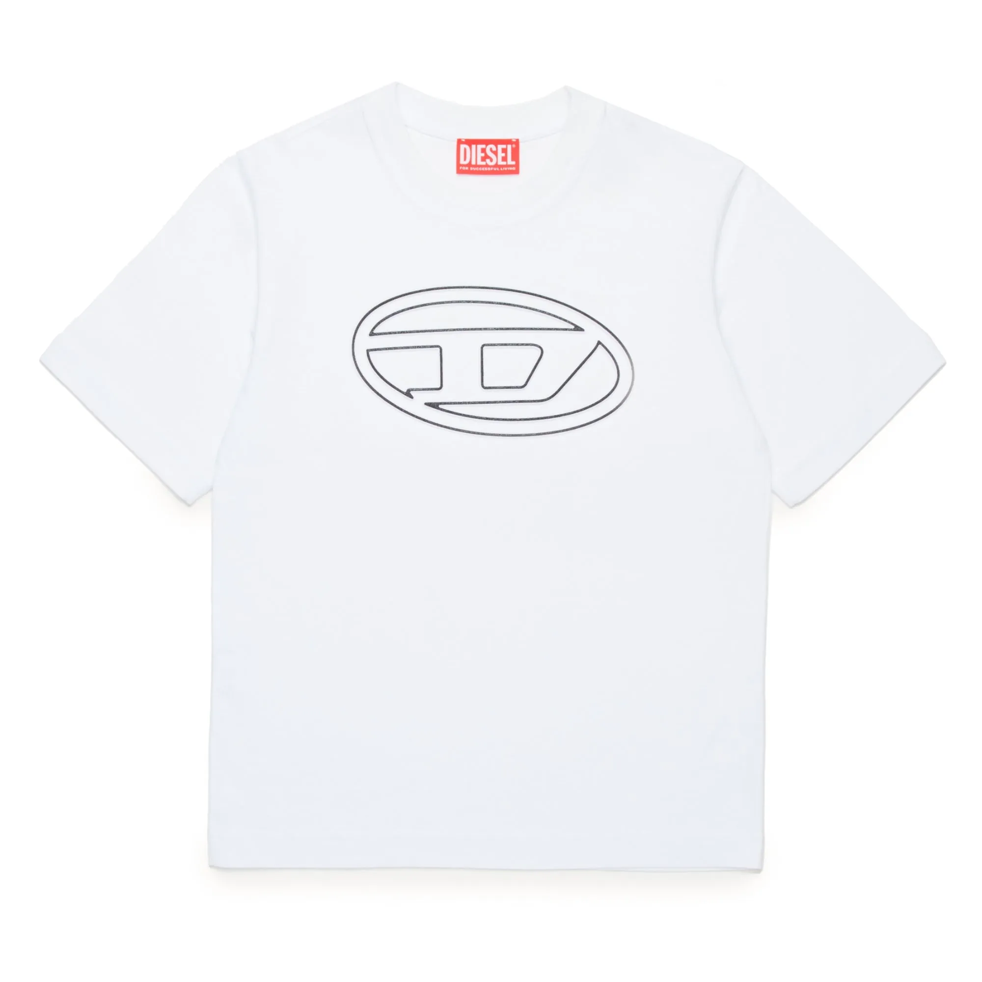 Diesel White Oval Logo T-Shirt