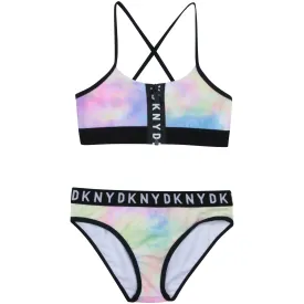 DKNY Multicolour Tie-Dye Bikini