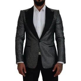 Dolce & Gabbana Elegant Jacquard Single Breasted Blazer