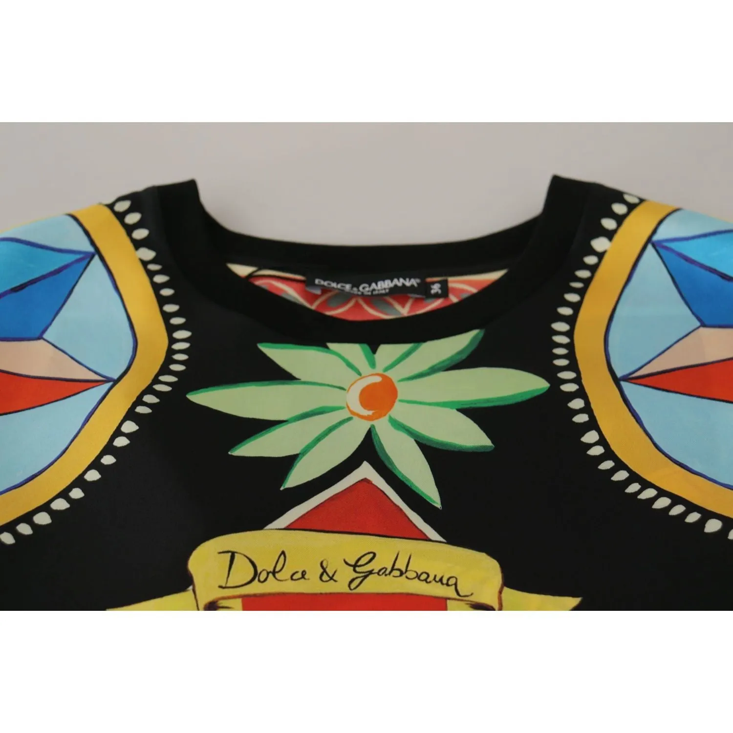 Dolce & Gabbana Glamourous Multicolor Silk Top