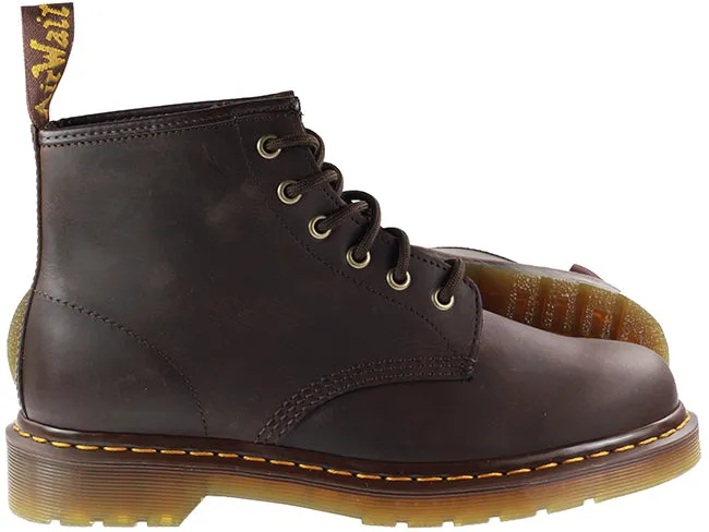 Dr Martens Shoes Mens 101 Crazy Horse Dark Brown