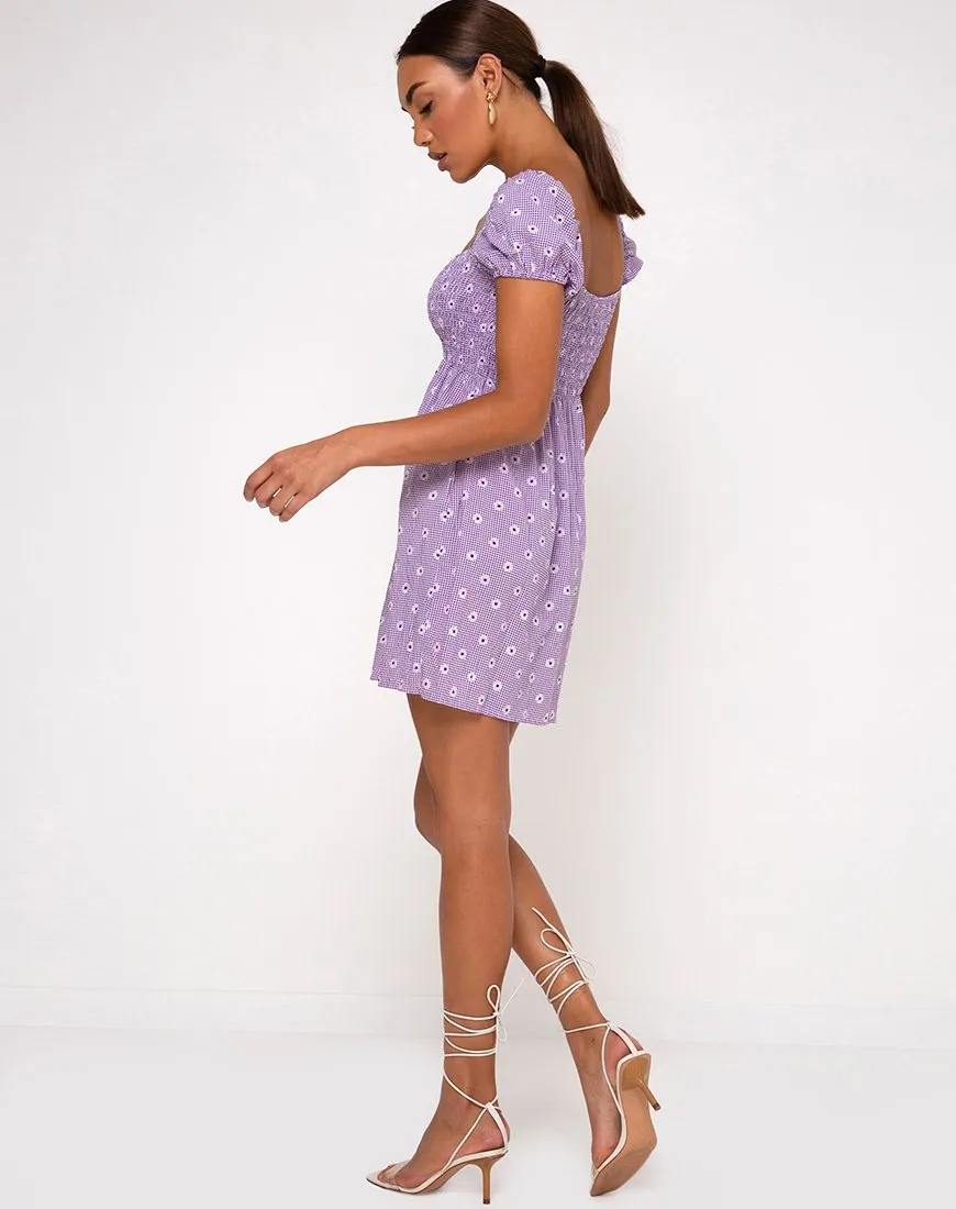 Eldre Dress in Daisy Field Lavender