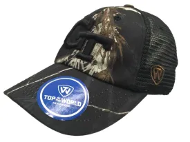 Georgia Tech Yellow Jackets TOW Black Realtree Camo Harbor Mesh Adjust Hat Cap