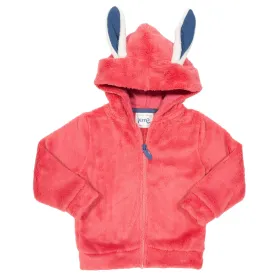 Happy hare fleece pink