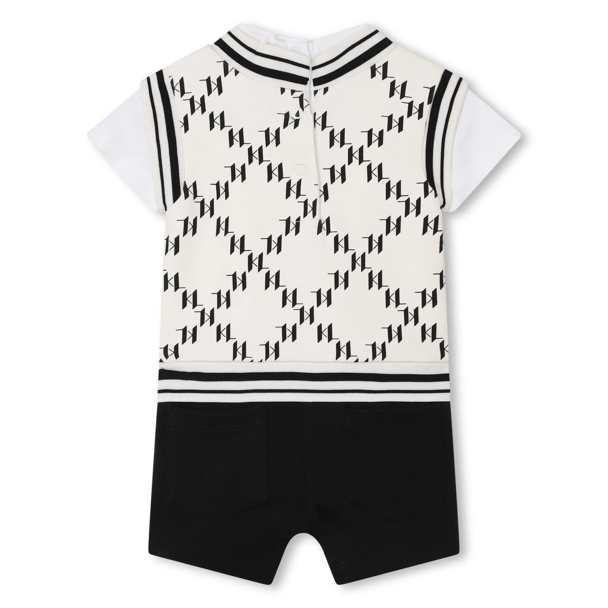 Karl Lagerfeld Baby Boys Preppy Romper