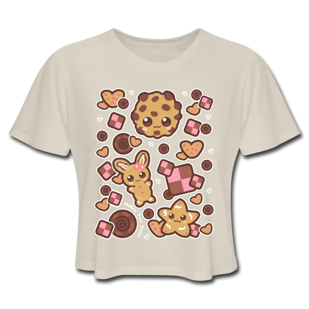 Kawaii Cookies Women's Cropped T-Shirt