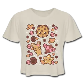 Kawaii Cookies Women's Cropped T-Shirt