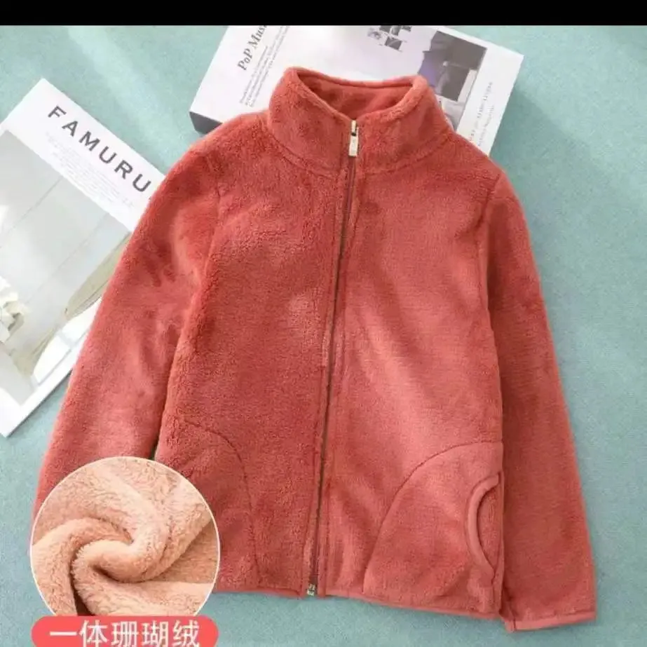 Kids Girls Jacket Coats Autumn Winter Soft Polar Fleece Hoodies Jacket Boys Coat Warm Children Outwear Teenagers 7 8 9 10 Years