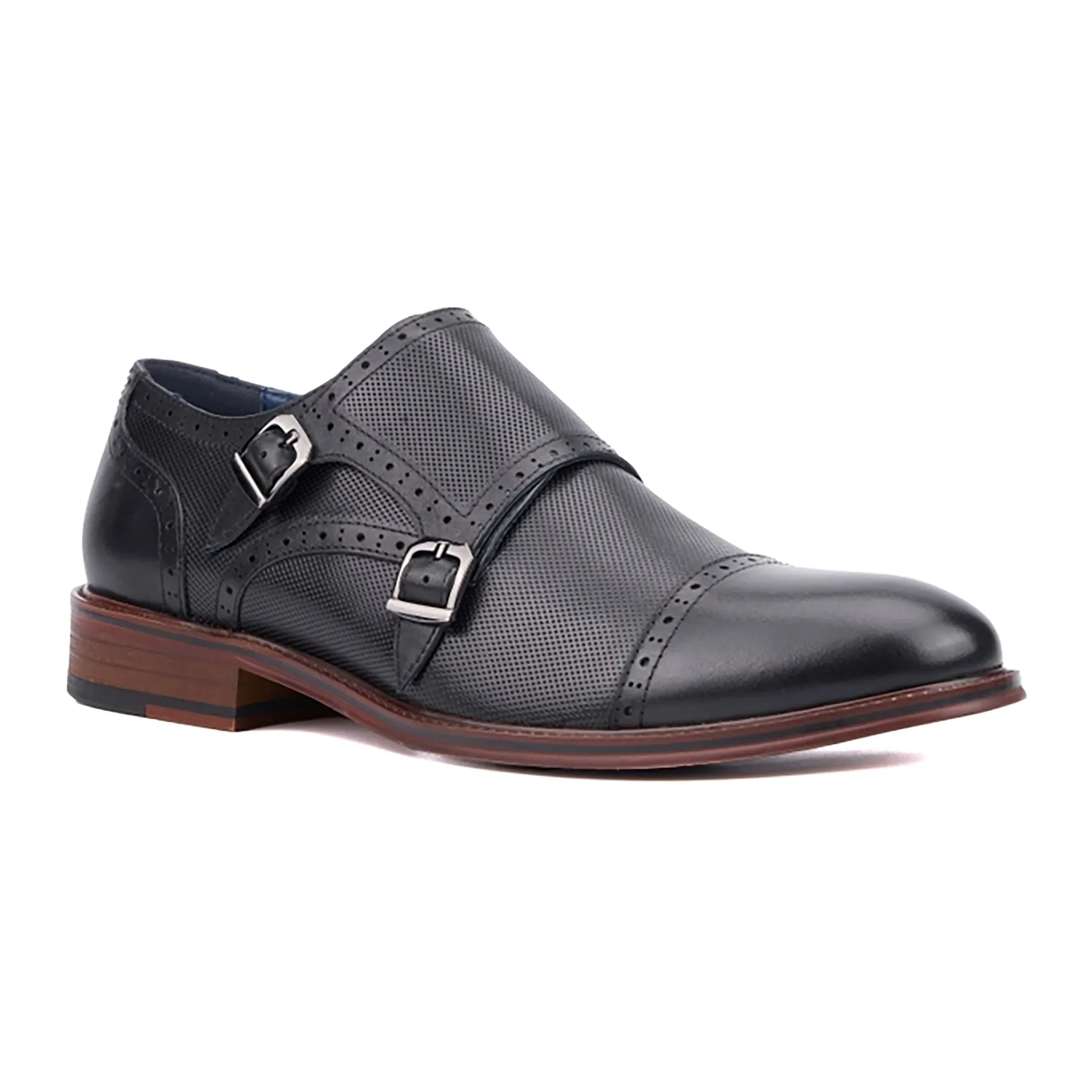 Leather Monk Strap Shoes