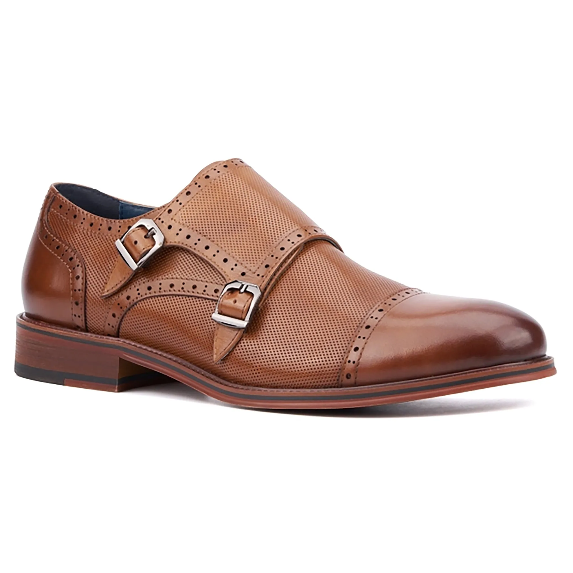 Leather Monk Strap Shoes