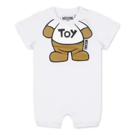 Moschino Baby Teddy White Romper