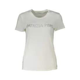 Patrizia Pepe Chic Sparkling Crew Neck Tee