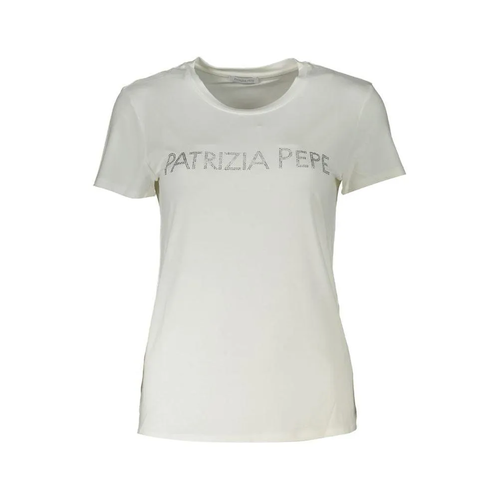 Patrizia Pepe Chic Sparkling Crew Neck Tee