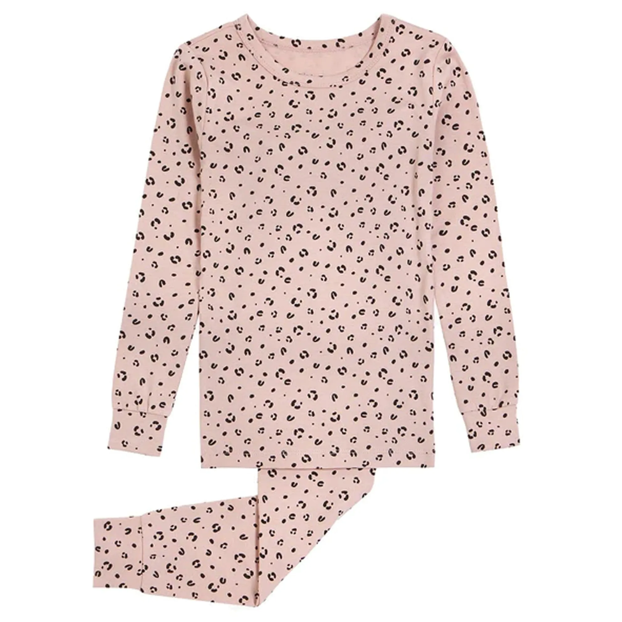 Petit Lem Dusty Rose Leopard PJ Set