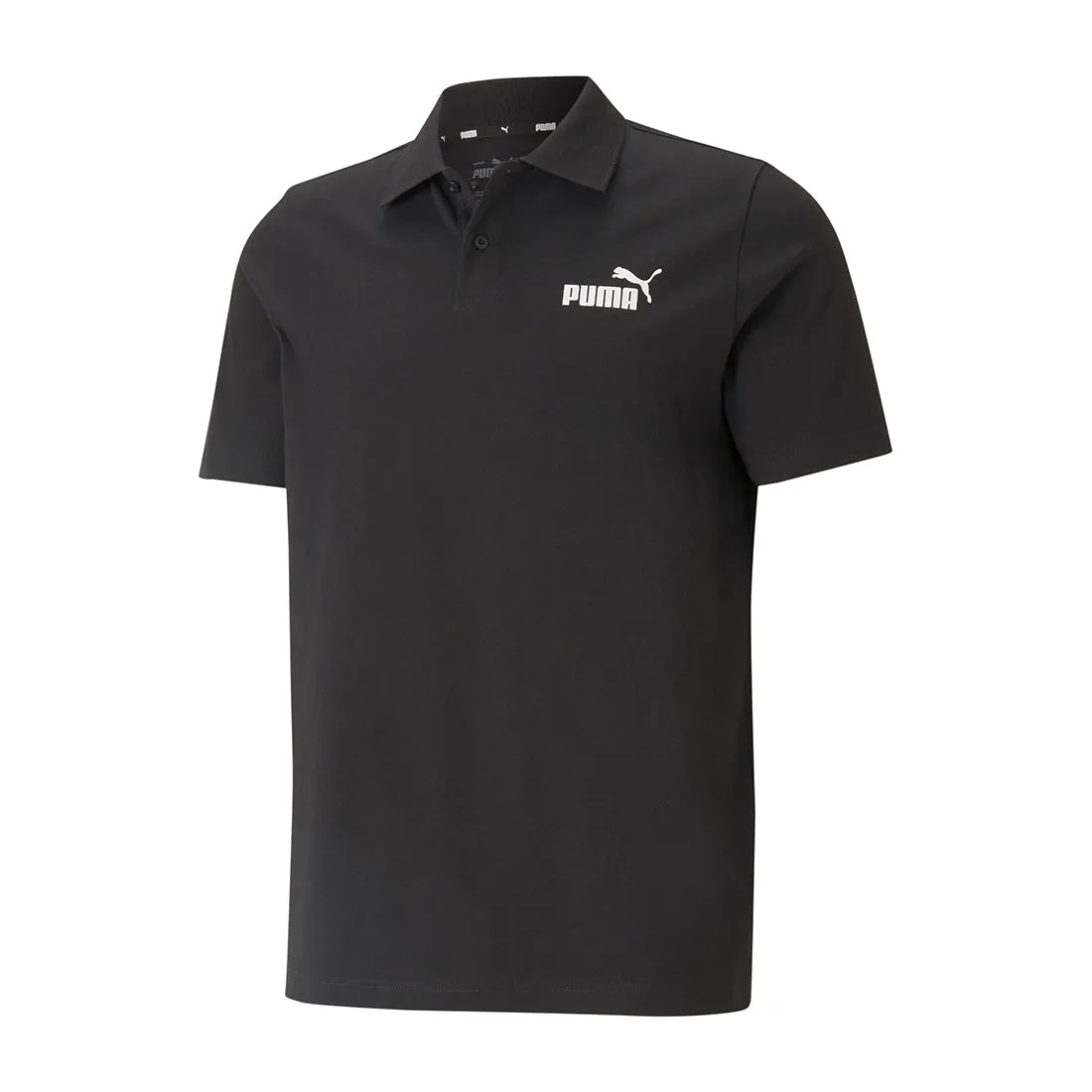 PUMA Essential Jersey Men's Polo Black