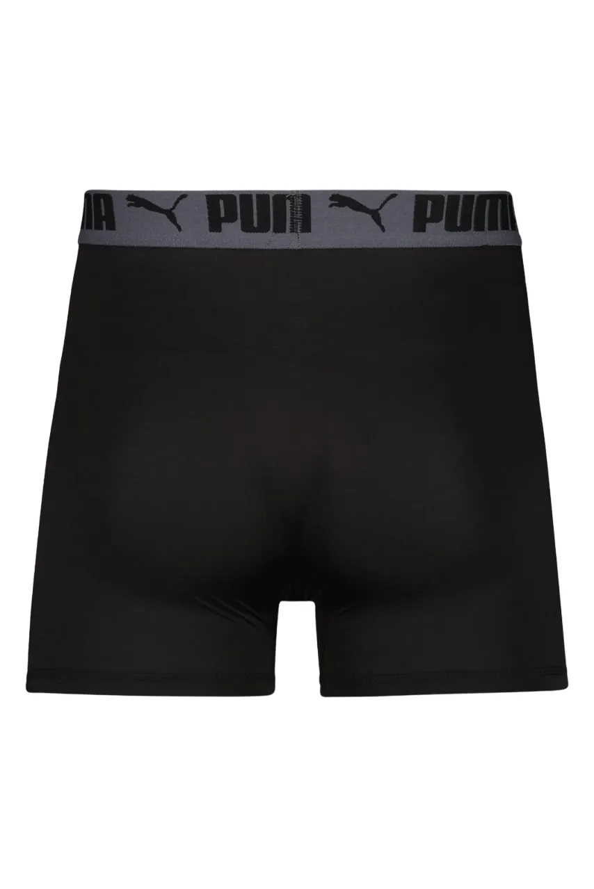 PUMA Men's 4 Pack Active Stretch Boxer Briefs