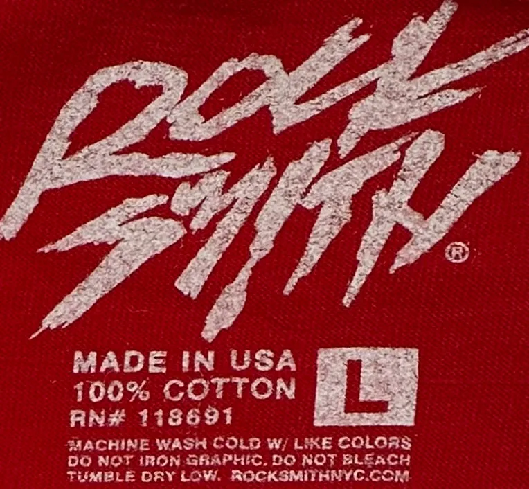 *ROCKSMITH* (RED) ~R.SMITH RECORDS~ SHORT SLEEVE T-SHIRT