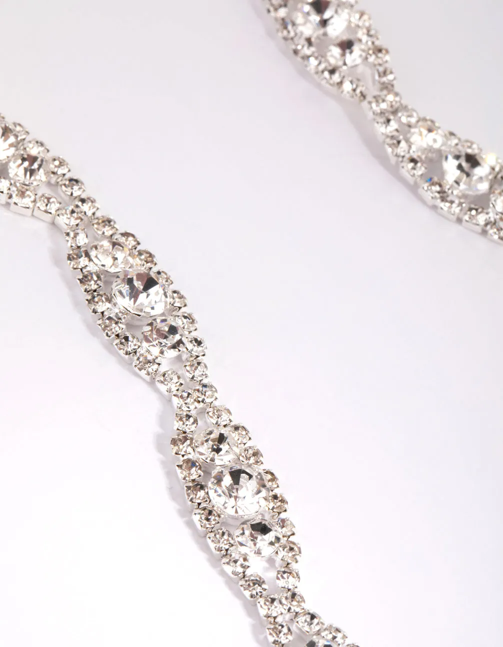 Silver Infinity Diamante Detail Belt