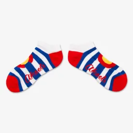 Striped Colorado Flag Ankle Socks