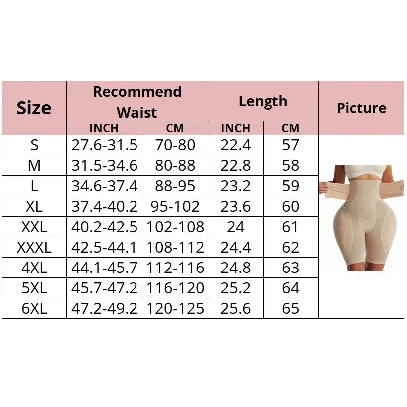 TEEK - High Waist Padded Buttock Hip Enhancer Shaper