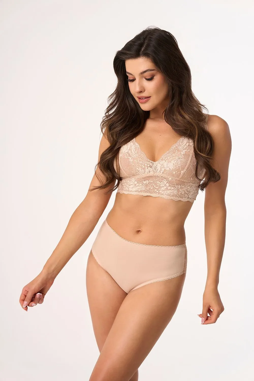 TEEK - Subtle High Waist Sheer Panel Panties