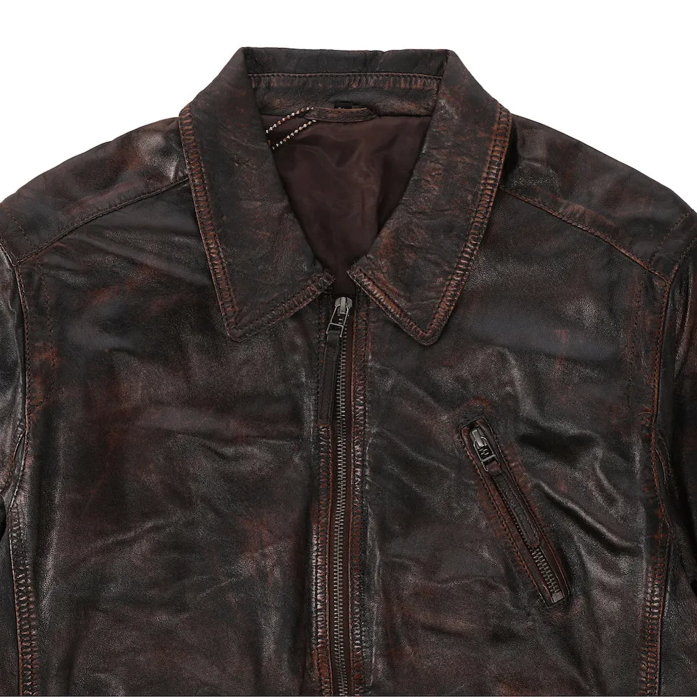 Two Toned Leather Jacket