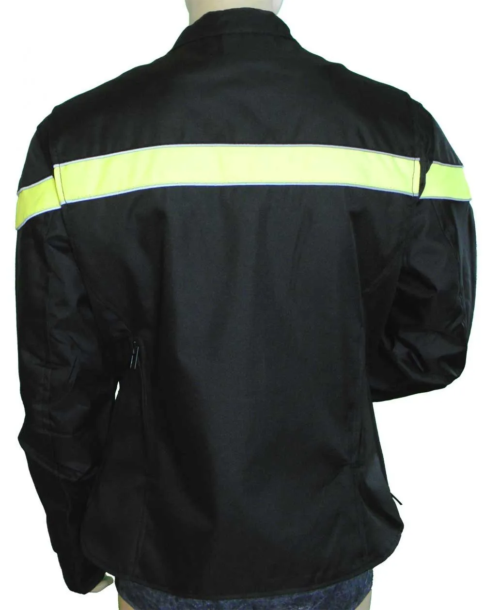 VL1560 Ladies Textile Jacket W/Reflective Piping (various Color Stripe)